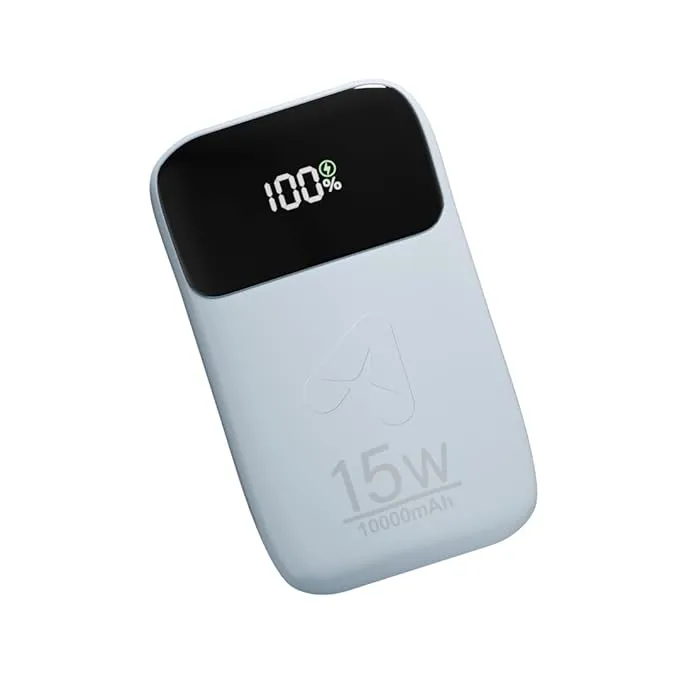 PowerFlex 20000mAh Power Bank with 15W Wireless Fast Charging, Dual Built-in Cables, LED Display & Quick Charge Support - Product Details