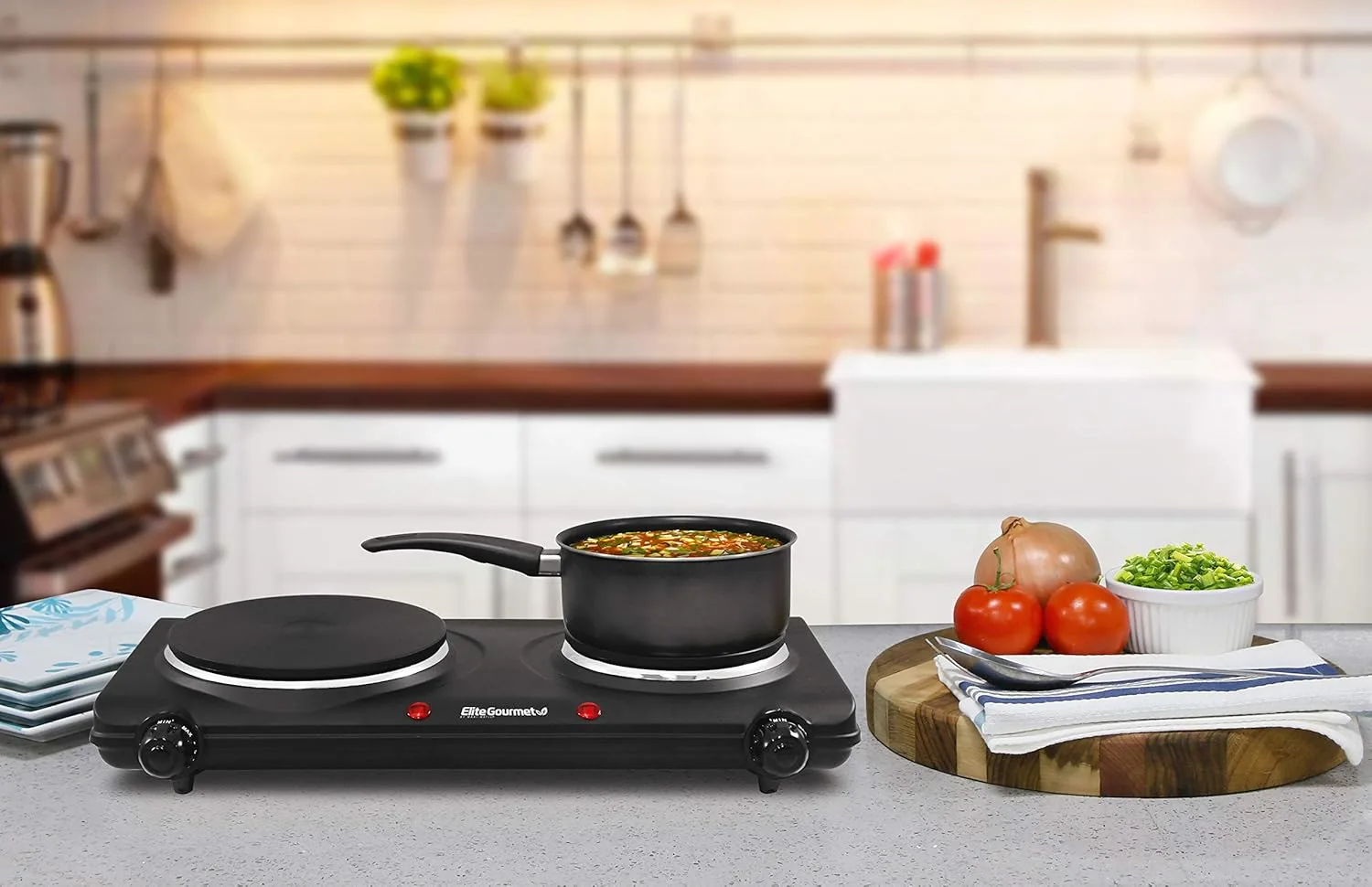 Electric Double Buffet Radiant Burner With Dual Temperature Control - Product Details