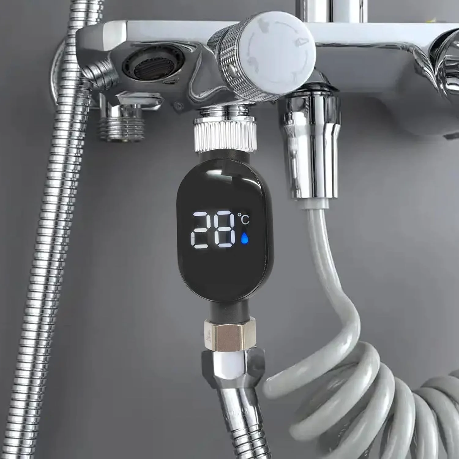 LED Digital Water Thermometer | Universal Shower Temperature Gauge for Bathroom - Product Details